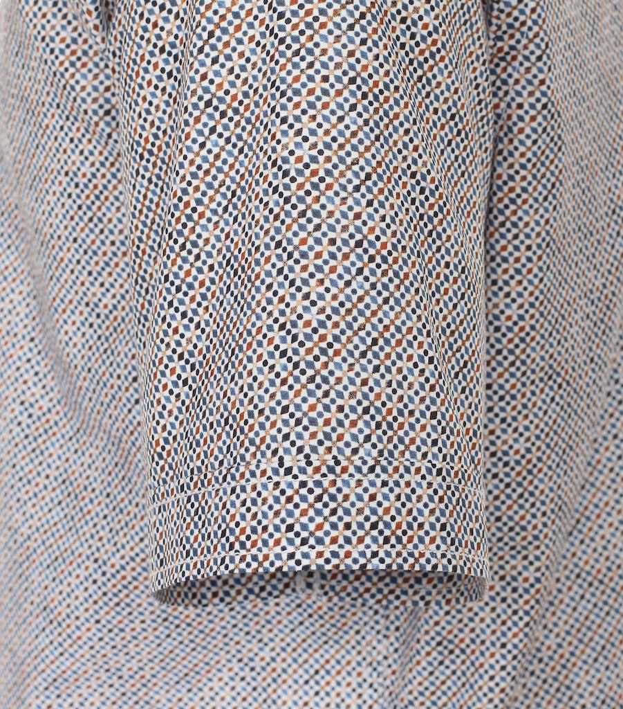 Hemden korte mouw blauw Casa Moda