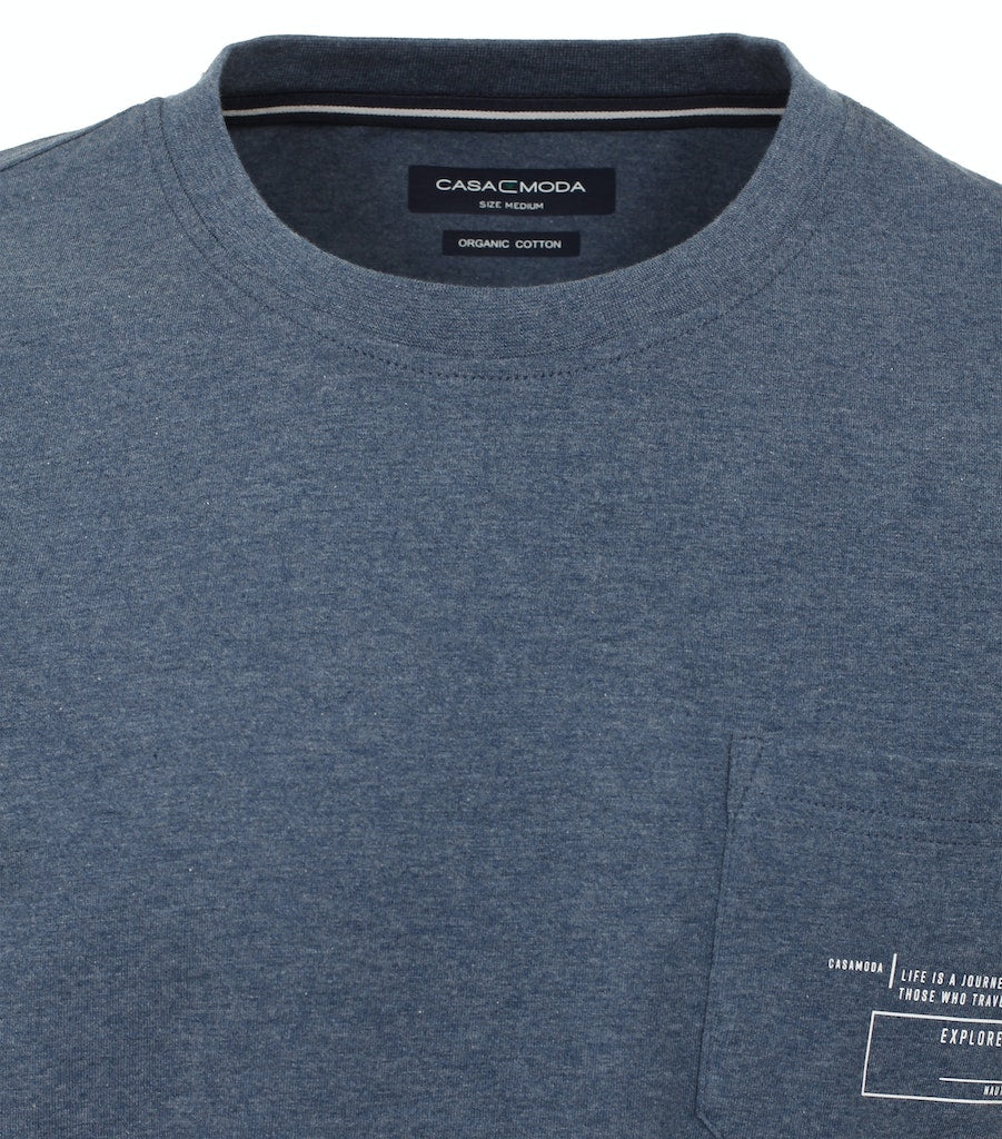 T-shirts korte mouw blauw Casa Moda