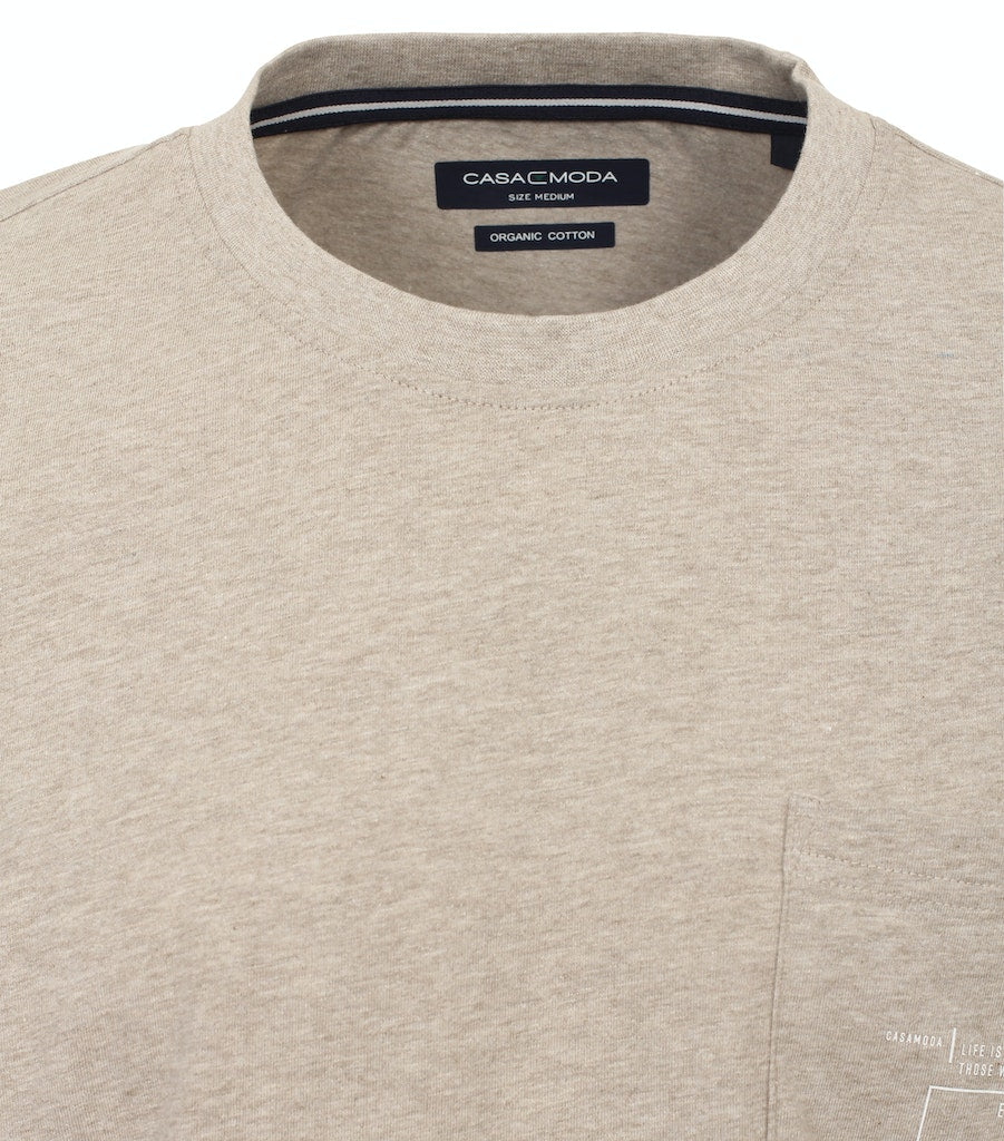 T-shirts korte mouw beige Casa Moda