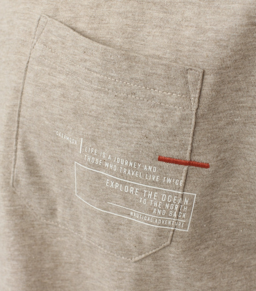 T-shirts korte mouw beige Casa Moda