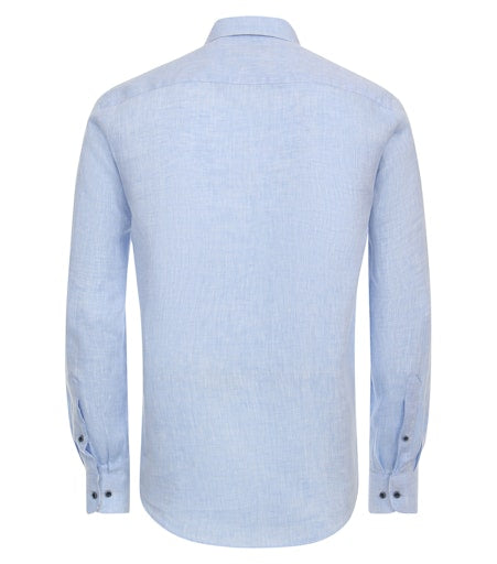 Hemden lange mouw blauw Casa Moda