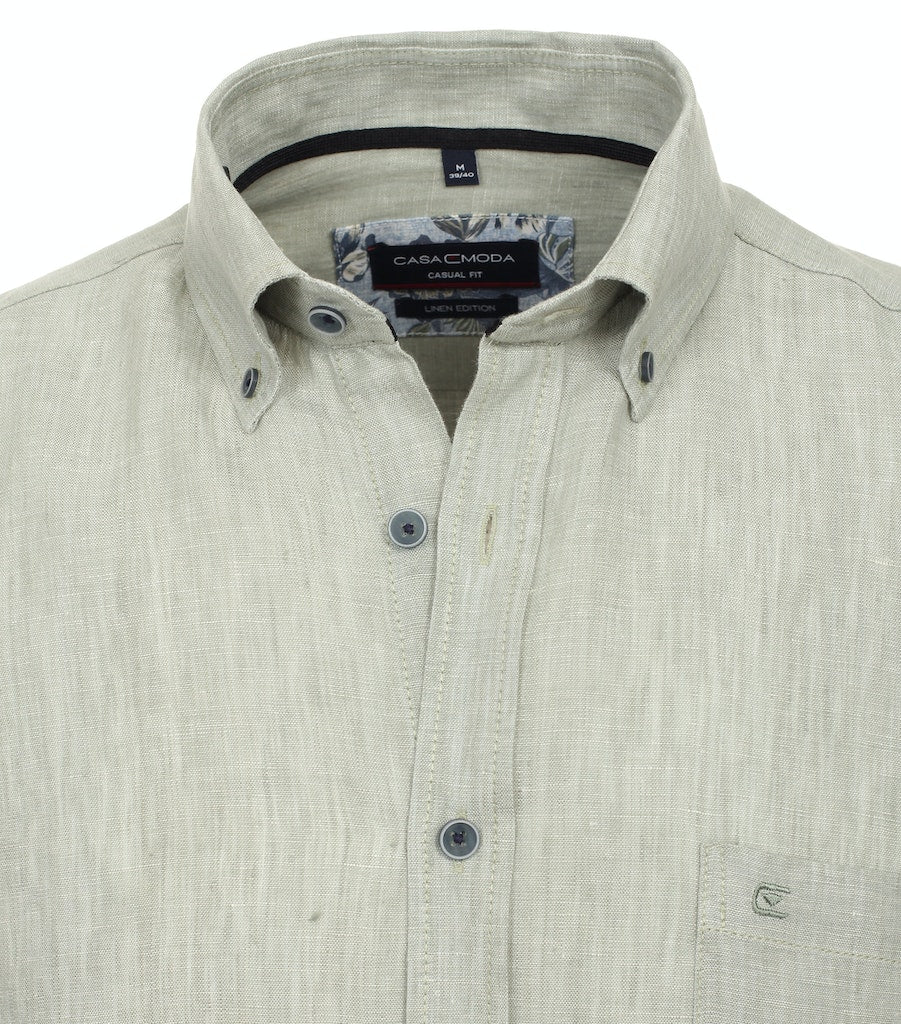 Hemden lange mouw groen Casa Moda