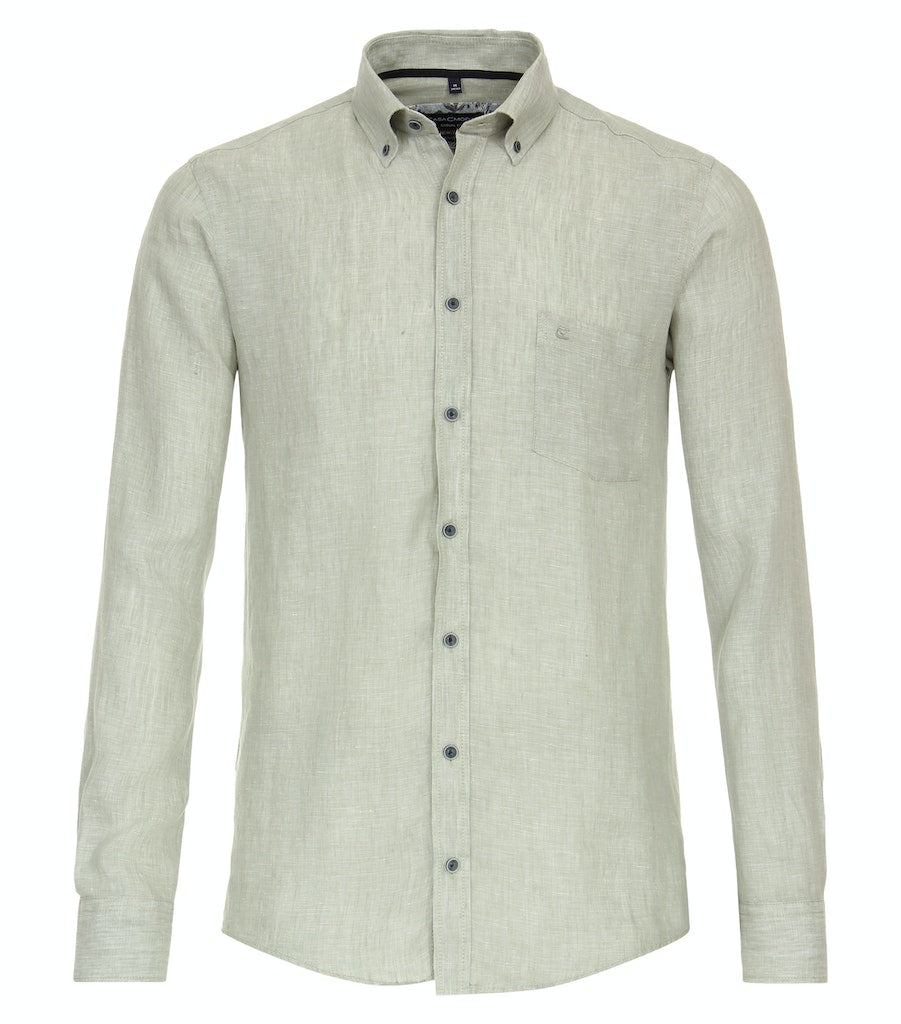 Hemden lange mouw groen Casa Moda