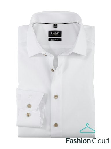 Hemden lange mouw wit OLYMP