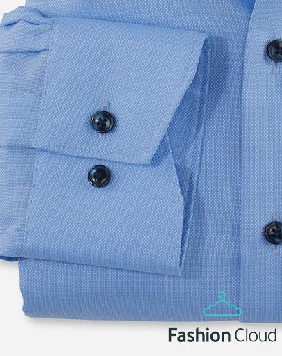 Hemden lange mouw blauw OLYMP