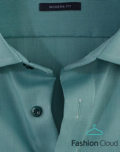 Hemden lange mouw groen OLYMP