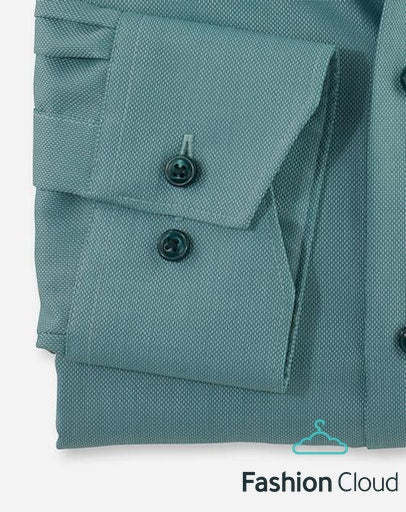 Hemden lange mouw groen OLYMP