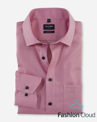 Hemden lange mouw roze OLYMP