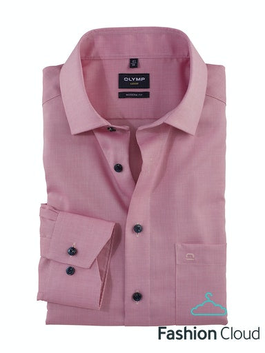 Hemden lange mouw roze OLYMP
