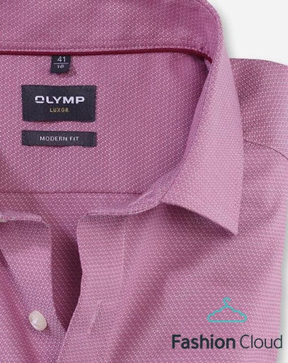 Hemden lange mouw rood OLYMP