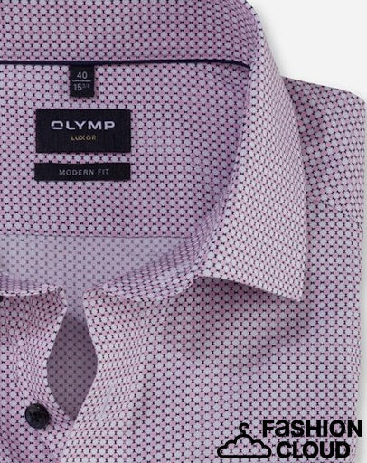 Hemden lange mouw roze OLYMP