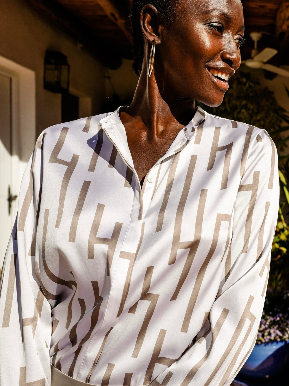 Blouses lange mouw wit Herzen's Angelegenheit