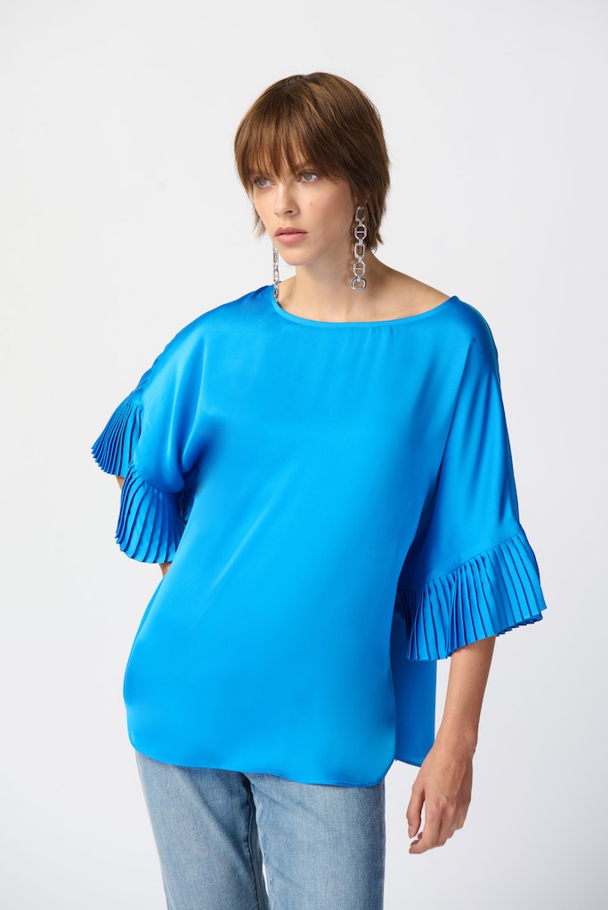 Blouses lange mouw blauw Joseph Ribkoff