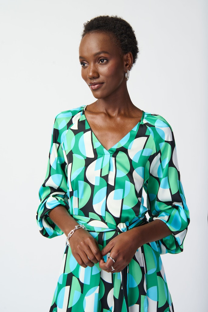 Jurken lange mouw multicolor Joseph Ribkoff