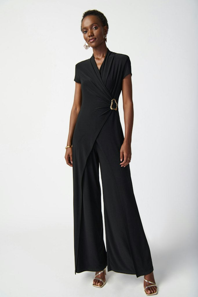Jumpsuits korte mouw zwart Joseph Ribkoff