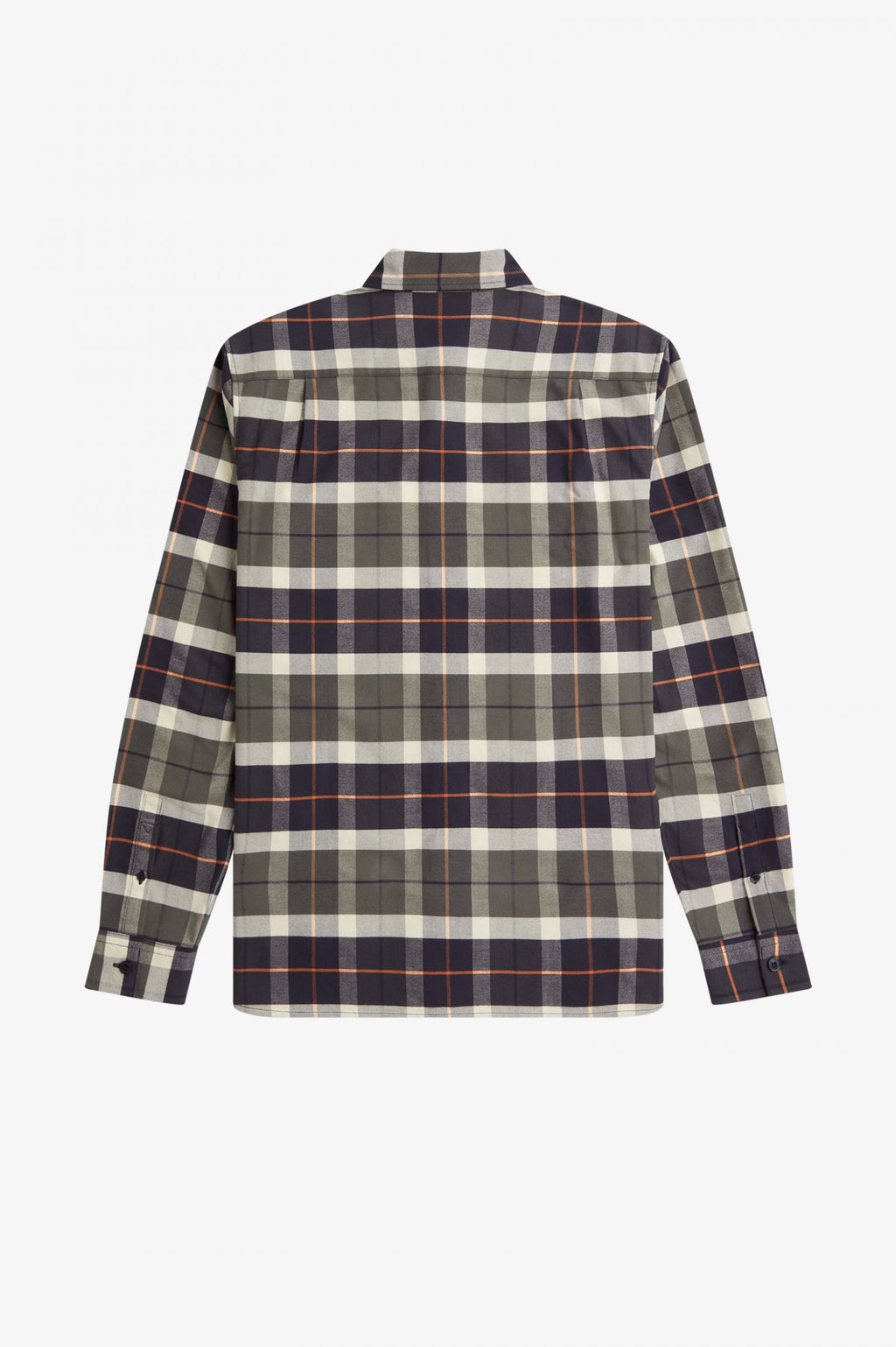 Hemden lange mouw groen Fred Perry