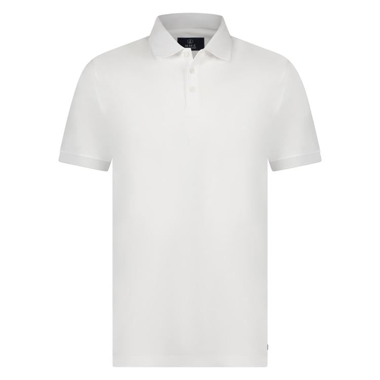 Polo's korte mouw wit Marco Manzini