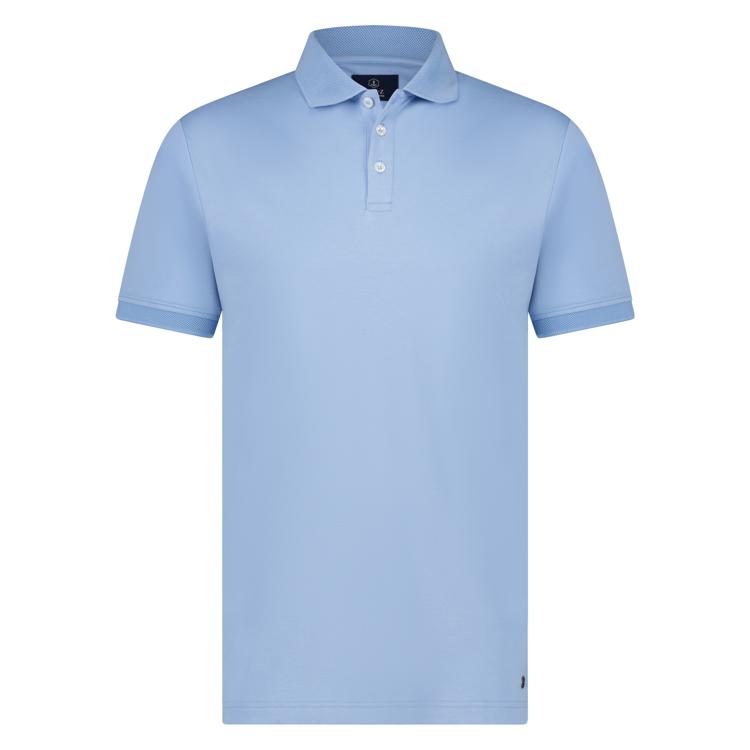 Polo's korte mouw blauw Marco Manzini