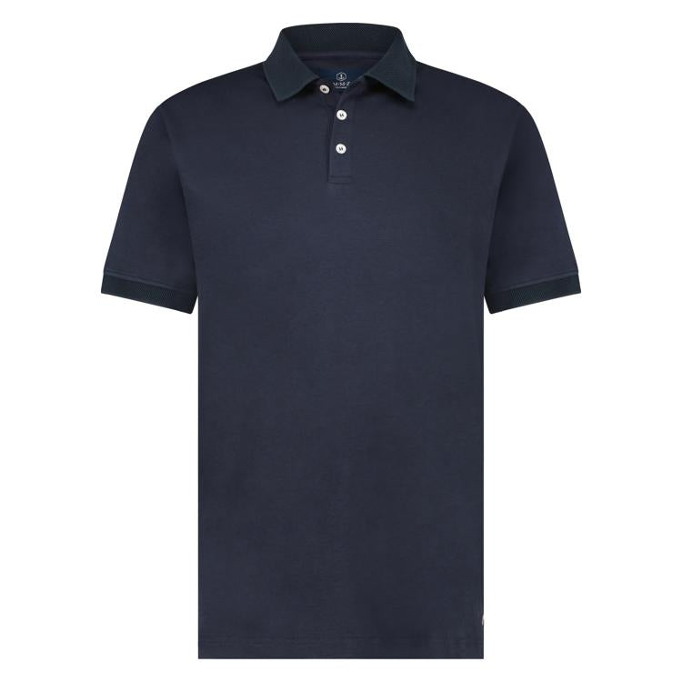 Polo's korte mouw navy Marco Manzini