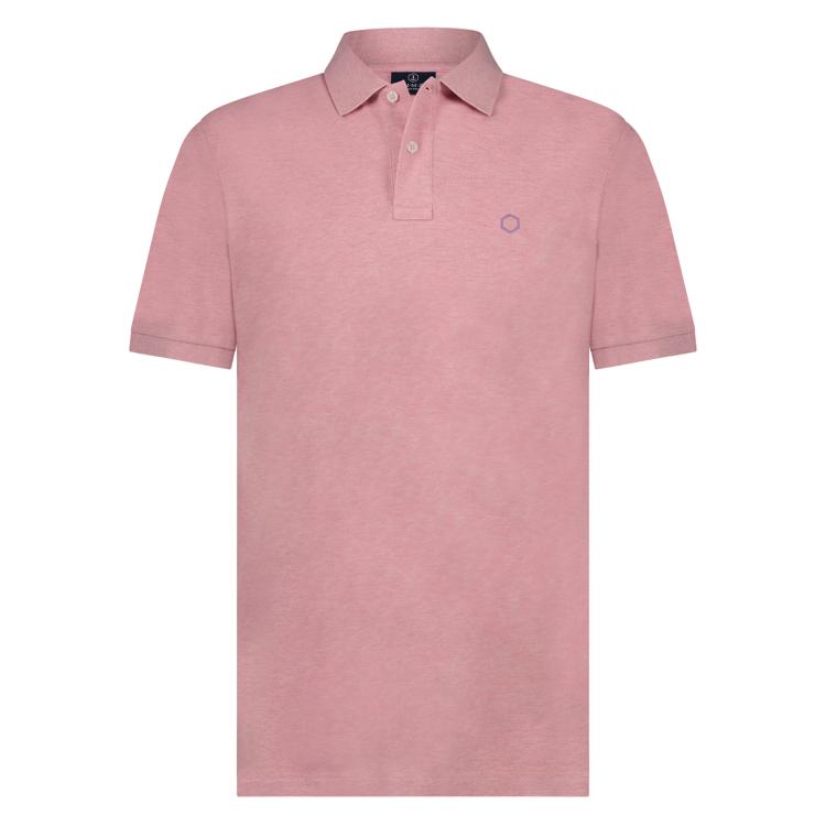 Polo's korte mouw roze Marco Manzini