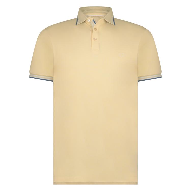 Polo's korte mouw geel Marco Manzini