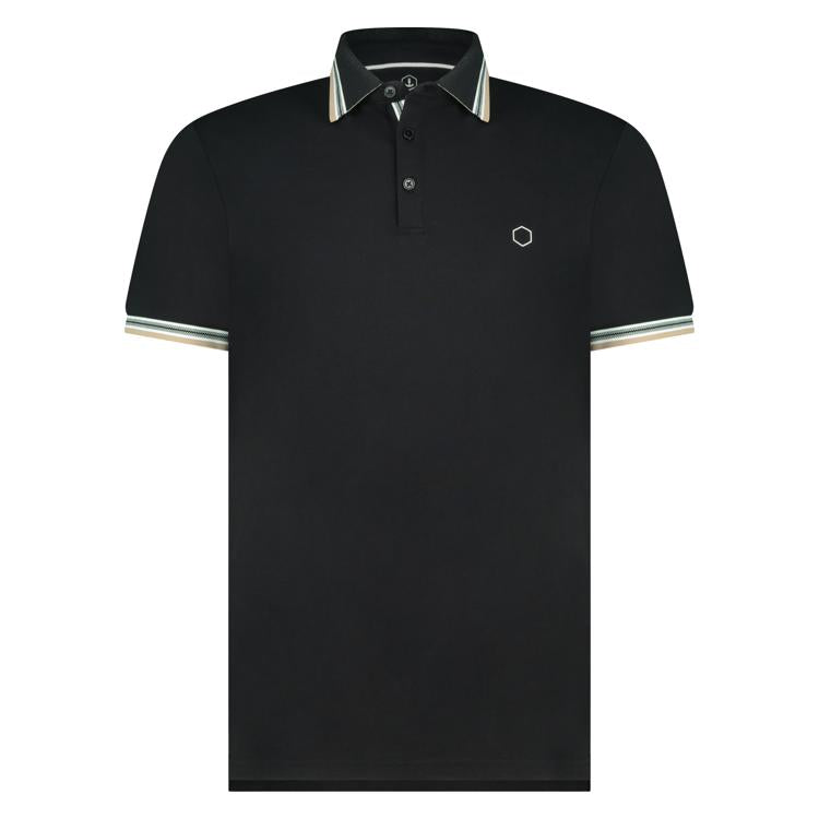 Polo's korte mouw zwart Marco Manzini
