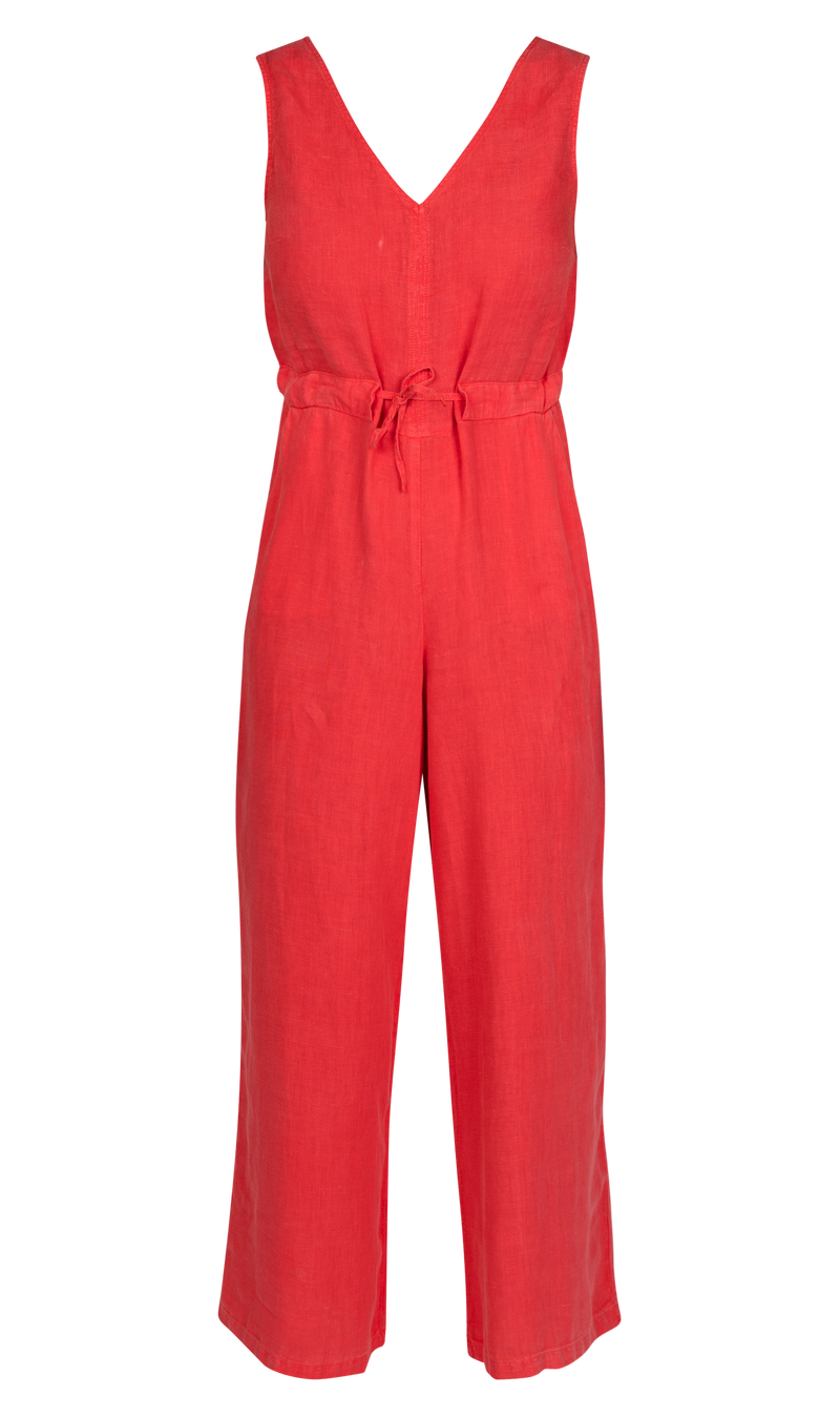 Jumpsuits zonder mouw rood Four Roses