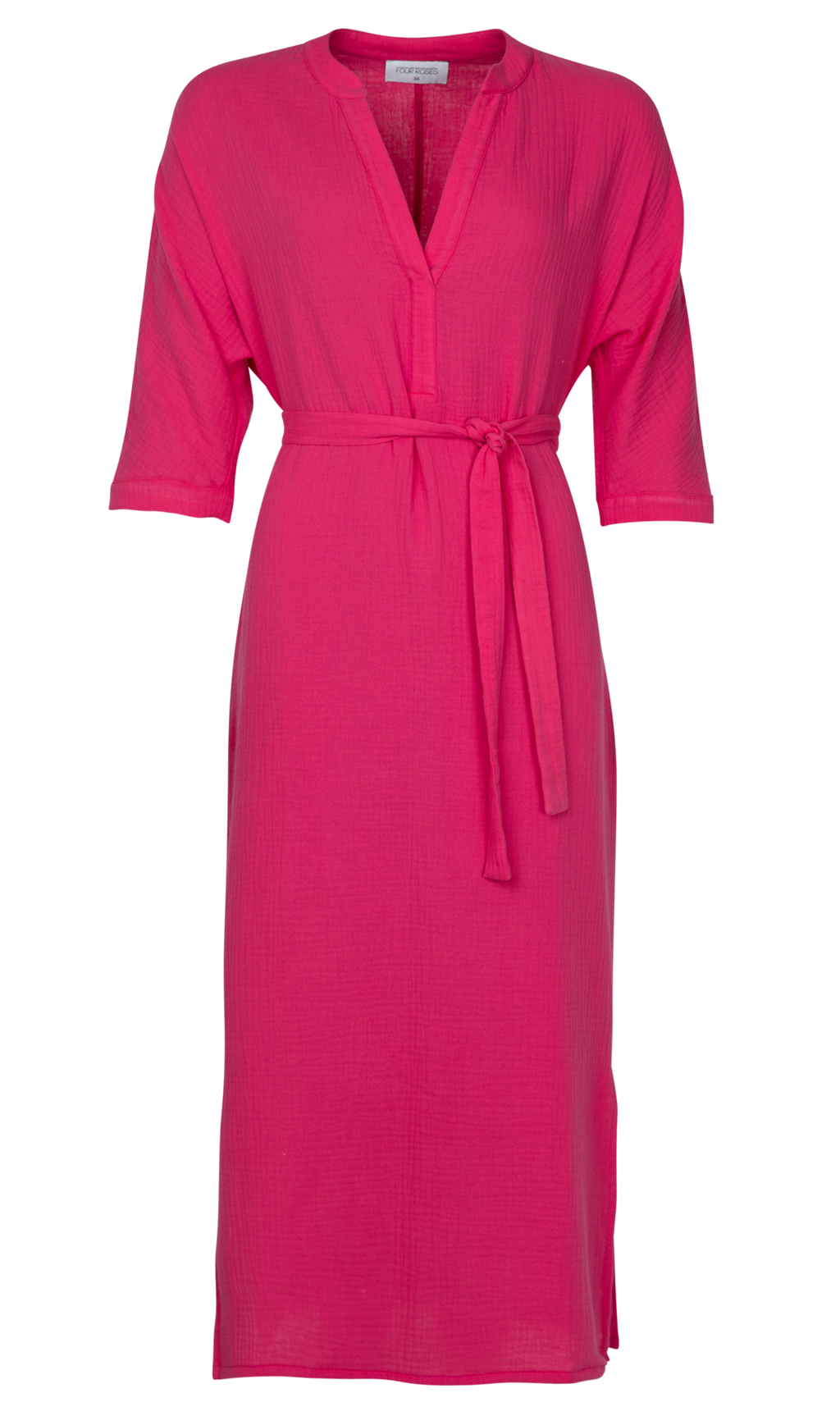 Jurken lange mouw roze Four Roses
