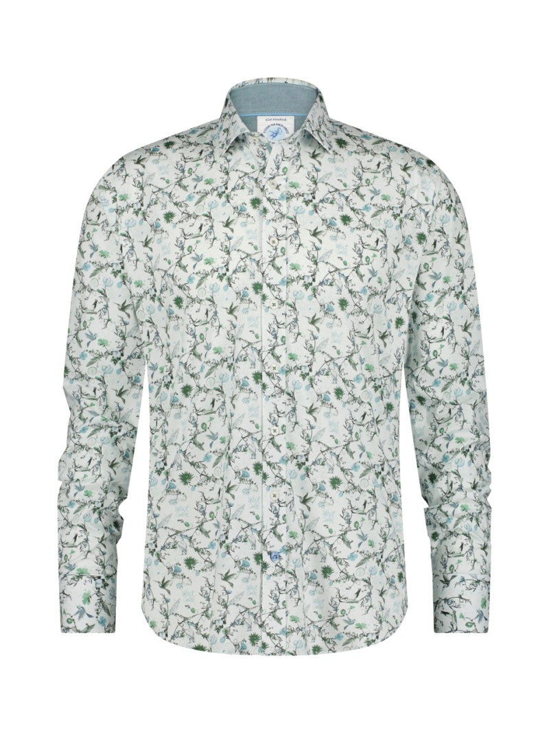 Hemden lange mouw groen A Fish Named Fred