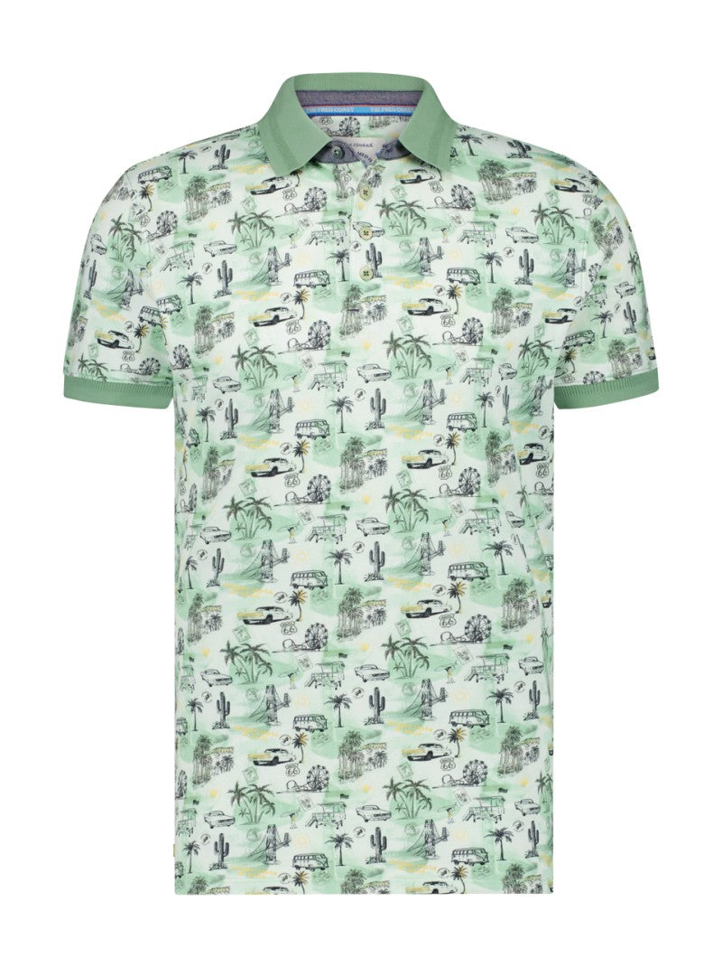 Polo's korte mouw groen A Fish Named Fred