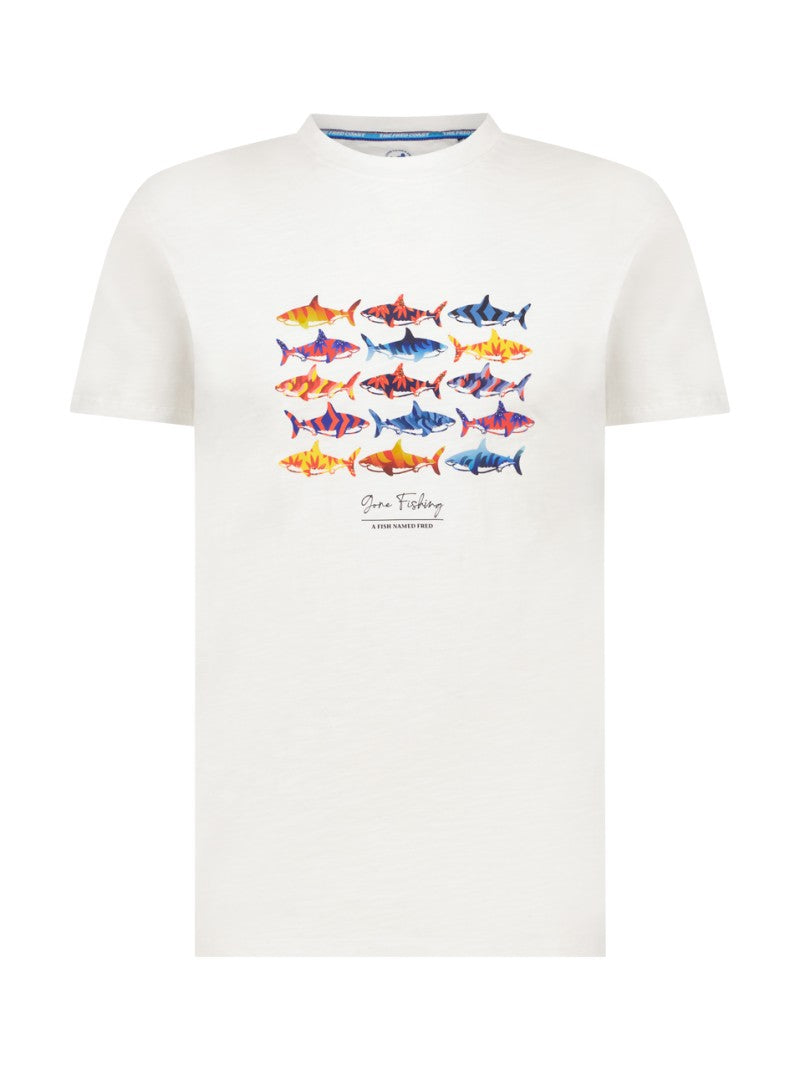 T-shirts korte mouw wit A Fish Named Fred