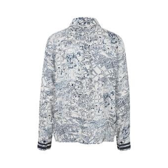 Blouses lange mouw blauw RIANI