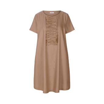 Jurken korte mouw bruin RIANI