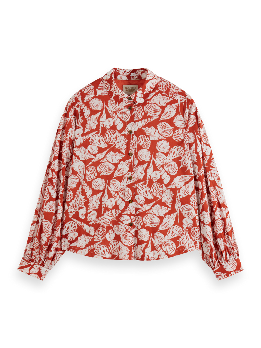 Blouses lange mouw rood Scotch & Soda