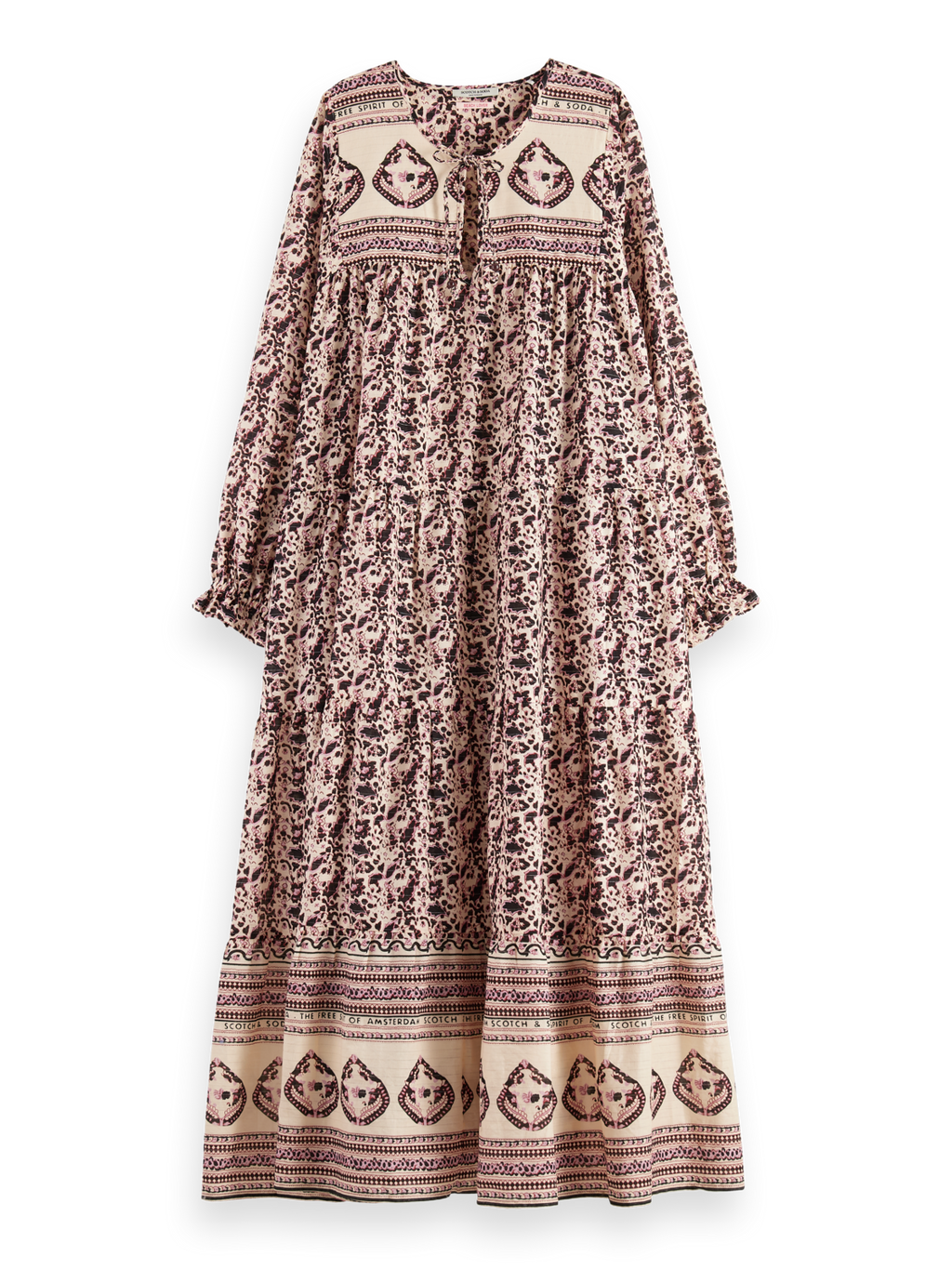 Jurken lange mouw multicolor Scotch & Soda