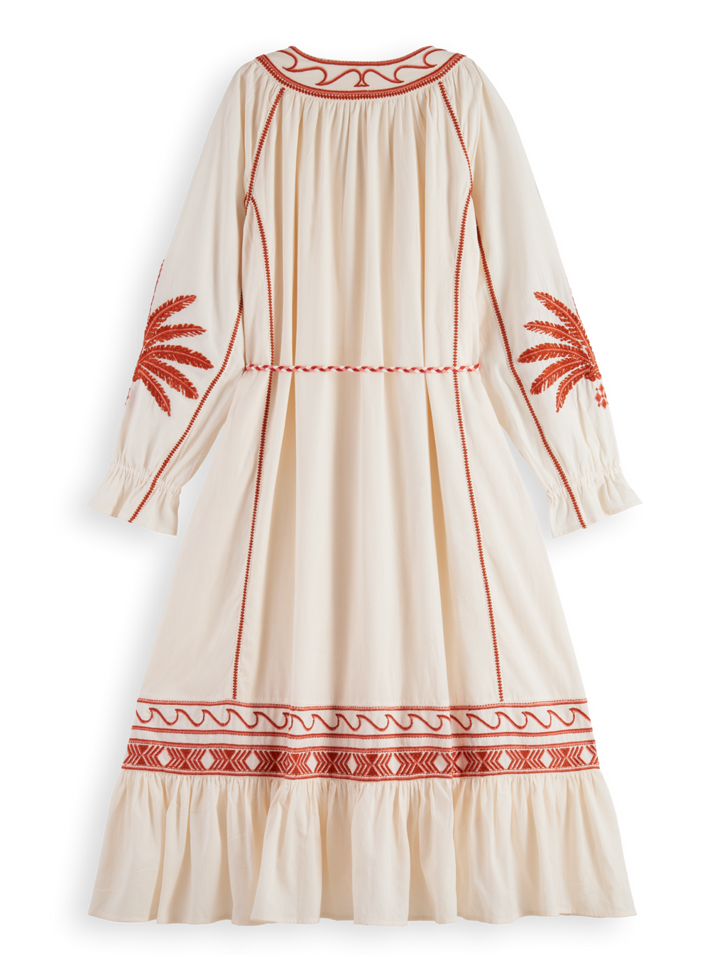 Jurken lange mouw wit Scotch & Soda