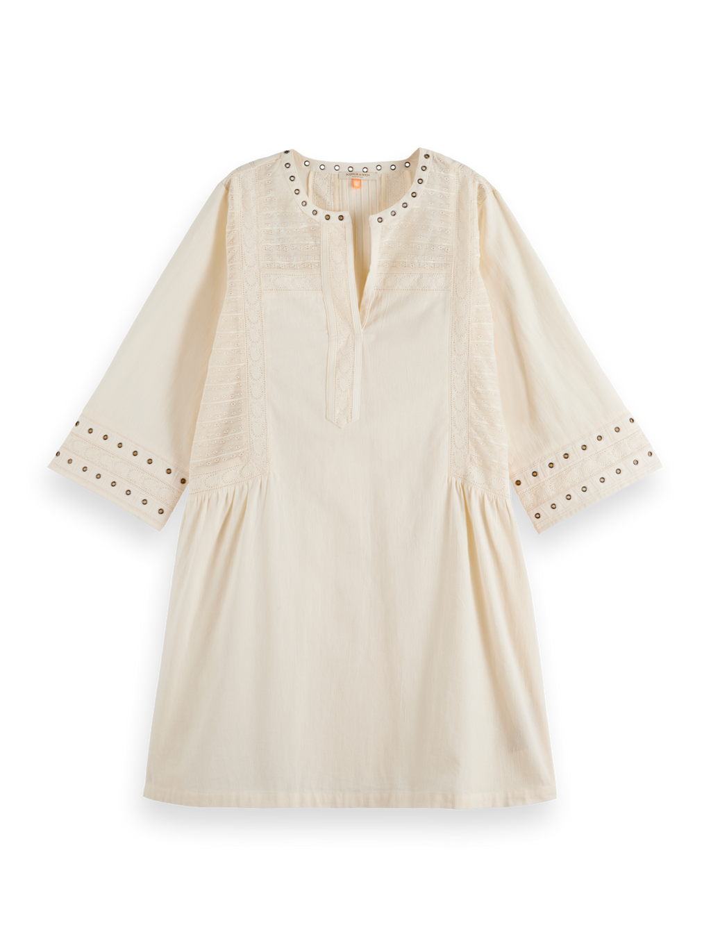 Jurken korte mouw wit Scotch & Soda