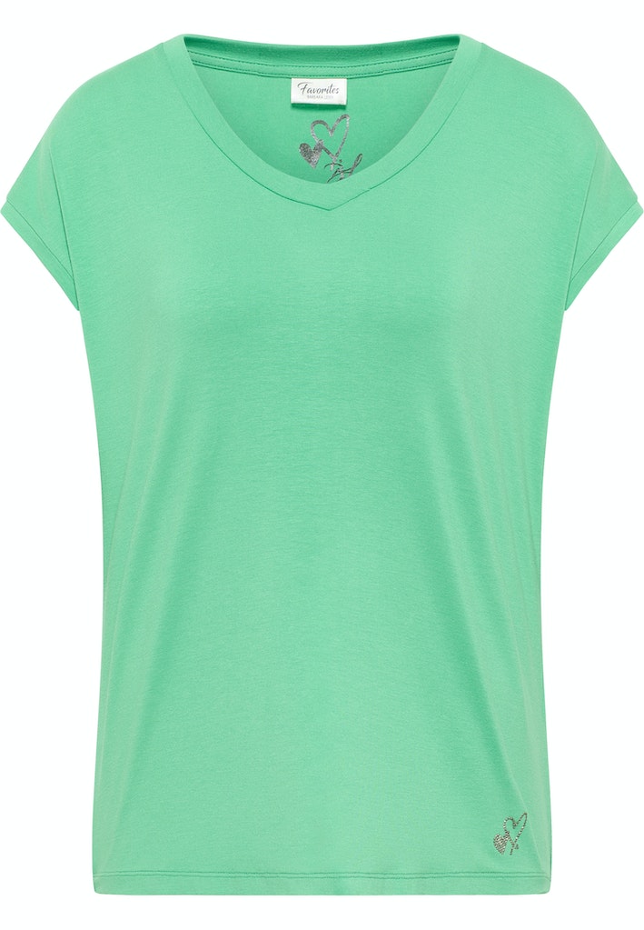 T-shirts korte mouw groen Barbara Lebek