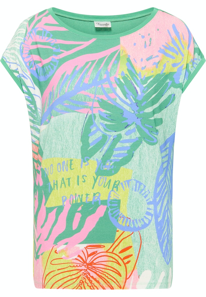 T-shirts korte mouw groen Barbara Lebek