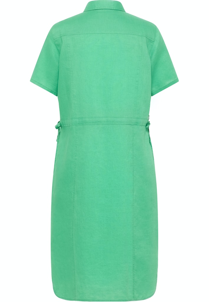 Jurken korte mouw groen Barbara Lebek