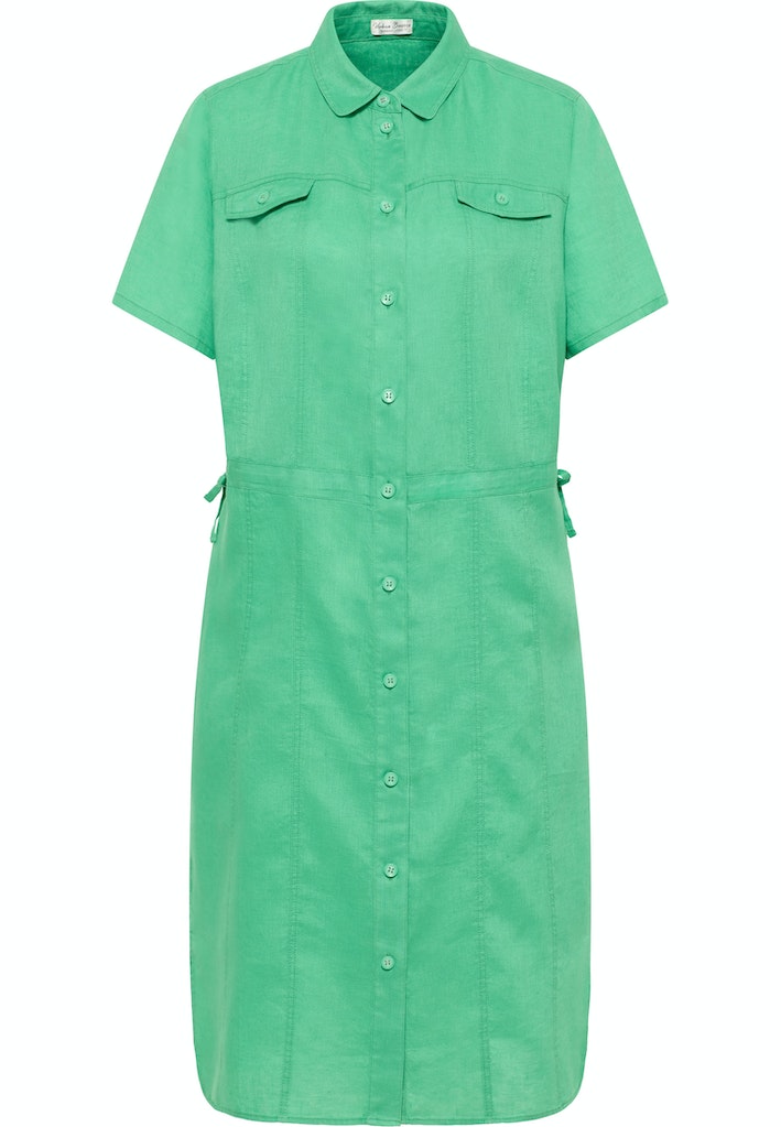 Jurken korte mouw groen Barbara Lebek