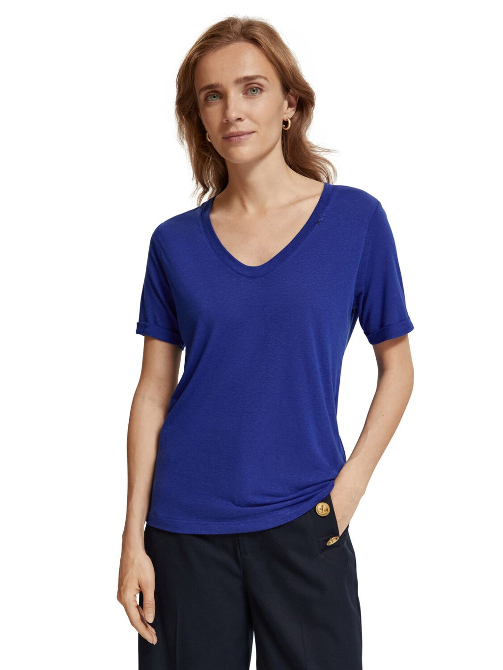 T-shirts korte mouw blauw Scotch & Soda