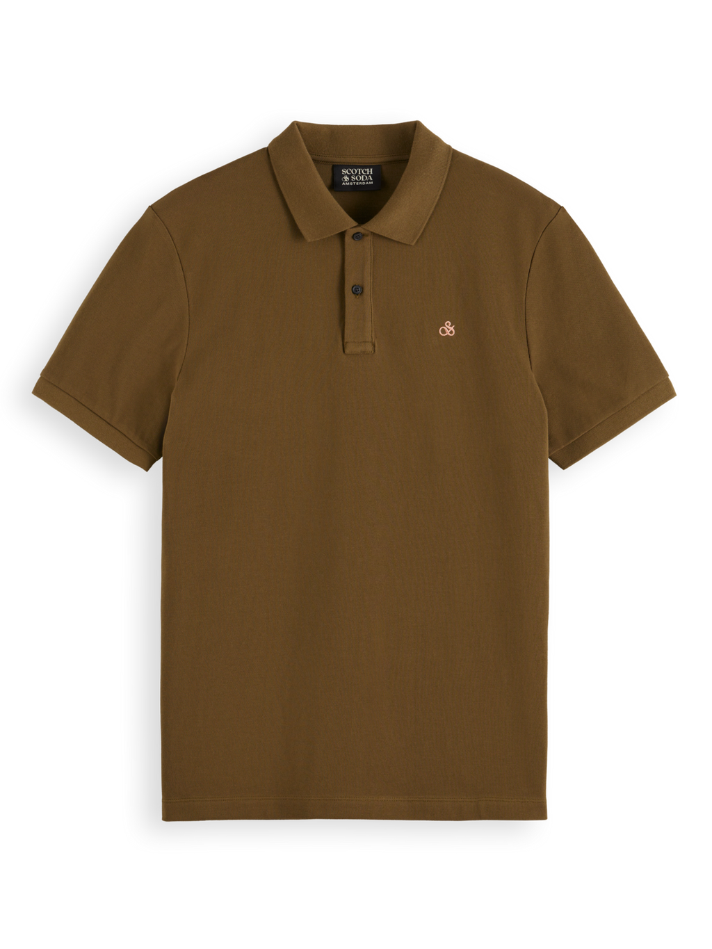 Polo's korte mouw bruin Scotch & Soda
