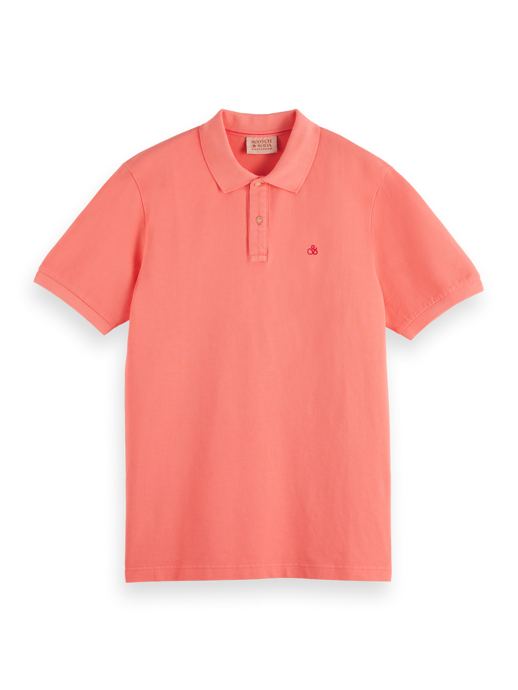 Polo's korte mouw roze Scotch & Soda