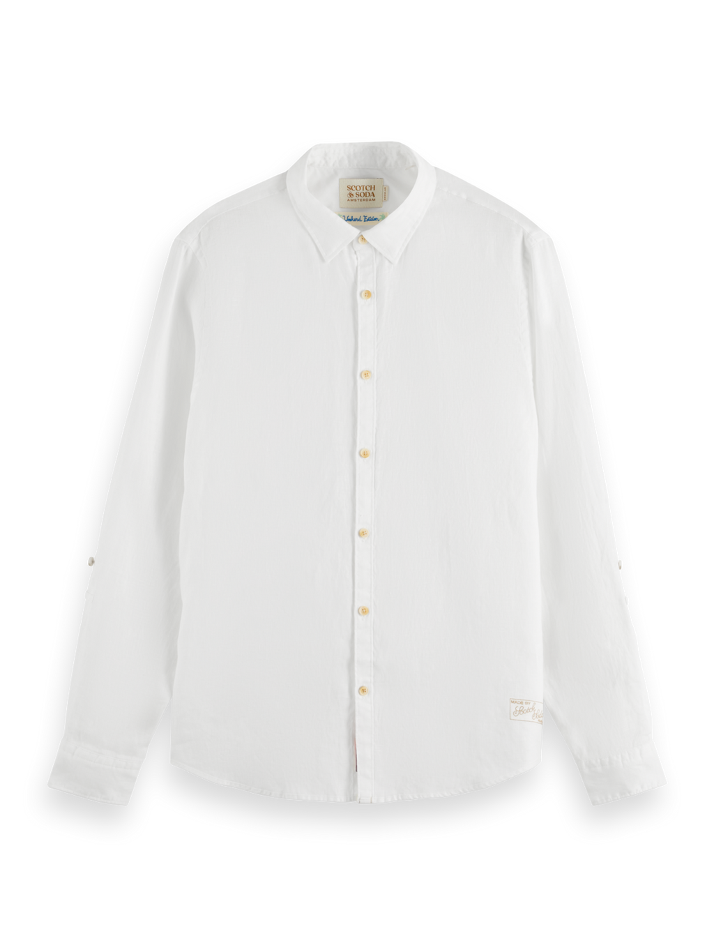 Hemden lange mouw wit Scotch & Soda