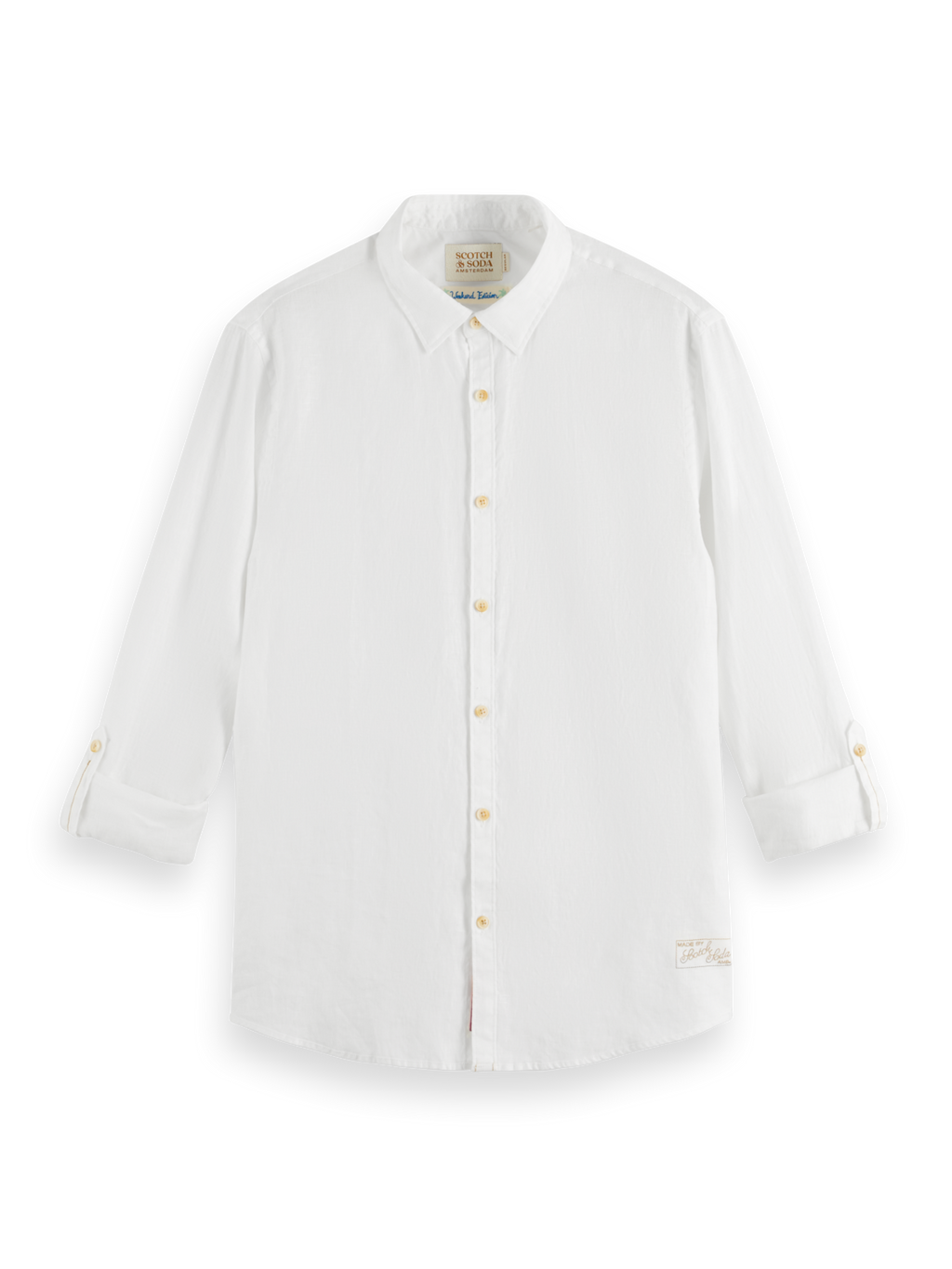 Hemden lange mouw wit Scotch & Soda