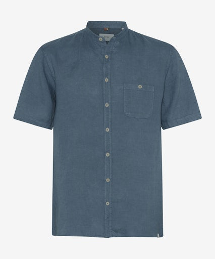 Hemden korte mouw blauw BRAX