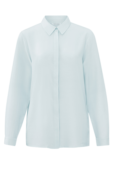 Blouses lange mouw blauw YAYA