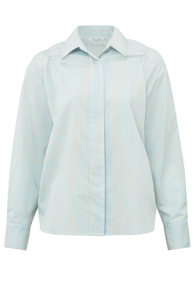 Blouses lange mouw blauw YAYA