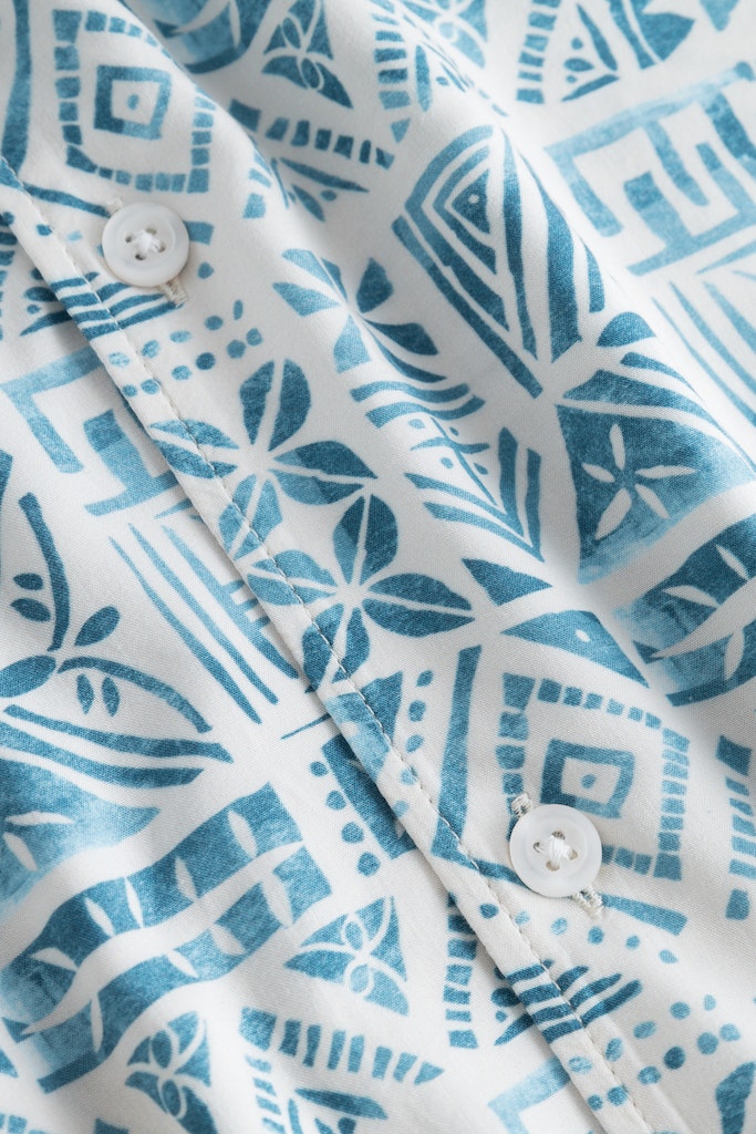 Hemden korte mouw blauw Strellson